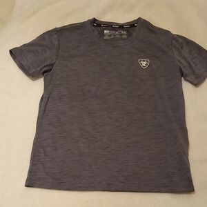 Ariat Size 8 Kids Charcoal Short Sleeve Tee